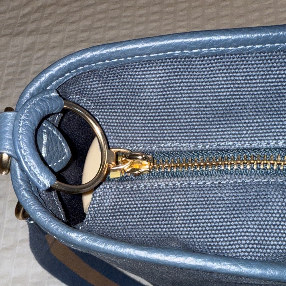 Coach Ellis Weekender Denim Blue Canvas Tote 🥰 - Picture 6 of 8
